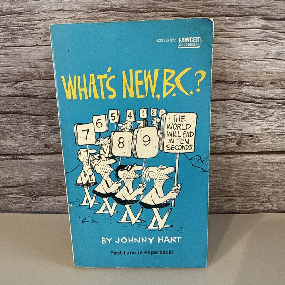 What's New, B.C.?  by Johnny Hart Paperback Book Coronet Books 1968 1st Printing